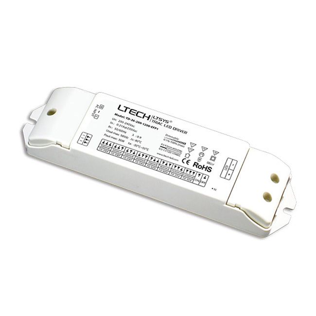 TD-36-200-1200-EFP1 36W 200-1200mA (200-240Vac）Dimmable Driver [replace by TD-36-450-1200-EFP1]